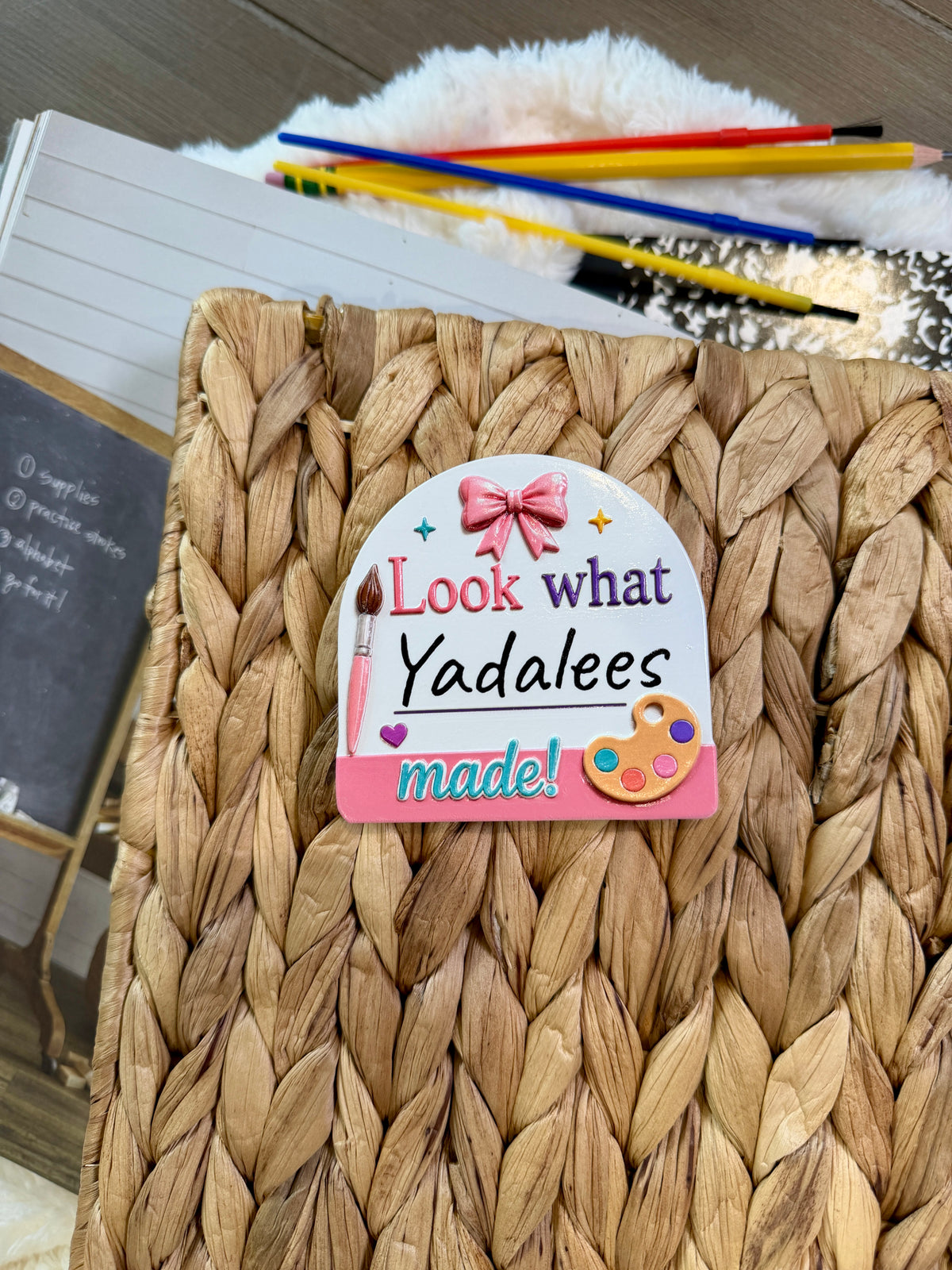 Look What I Made Personalized Textured Magnets
