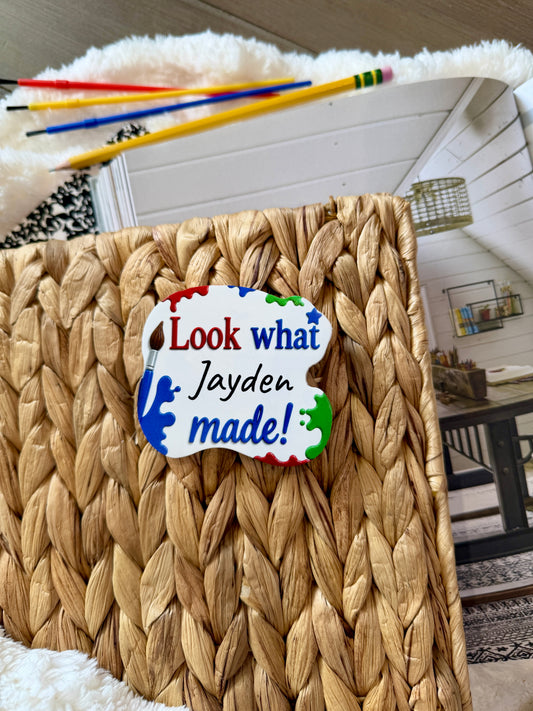 Look What I Made Personalized Paint Splash Magnets