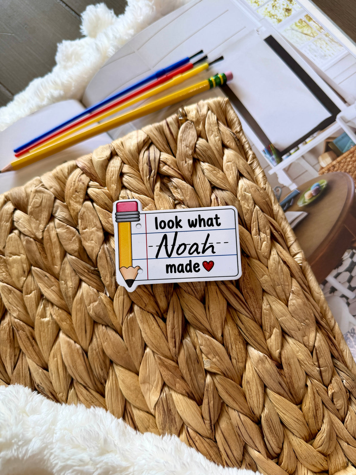Look What I Made Personalized School Supplies Magnets