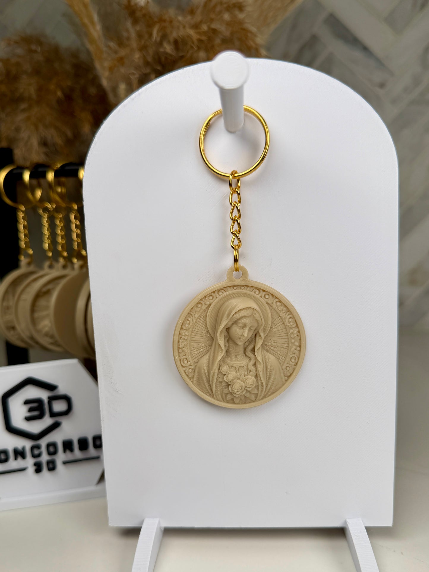Sacred Medallion Keychain - Stone Filament Edition - Free US Shipping