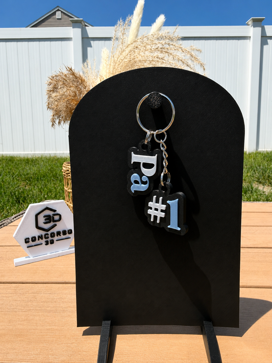 #1 Papi / Abuelo Keychain - Free US Shipping
