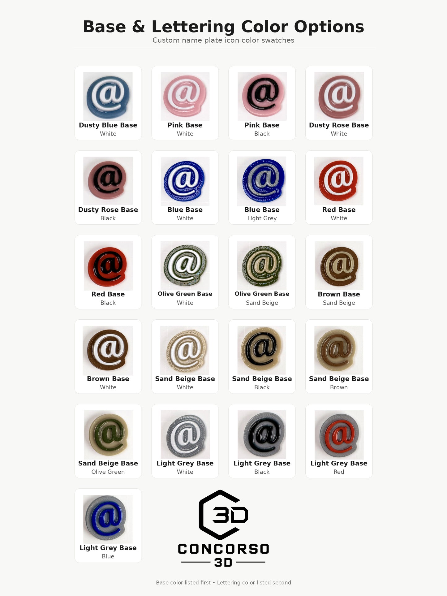 Flat Social Media Name Plate - Two Social Buttons - 8 Inch