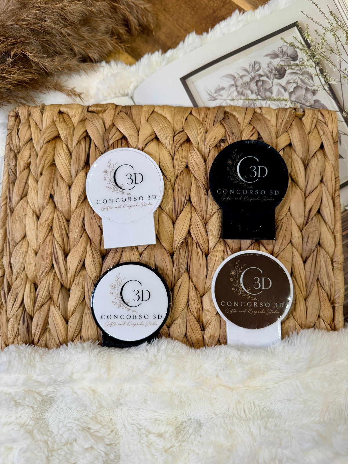 Business Card Holder Nameplate - Custom Logo