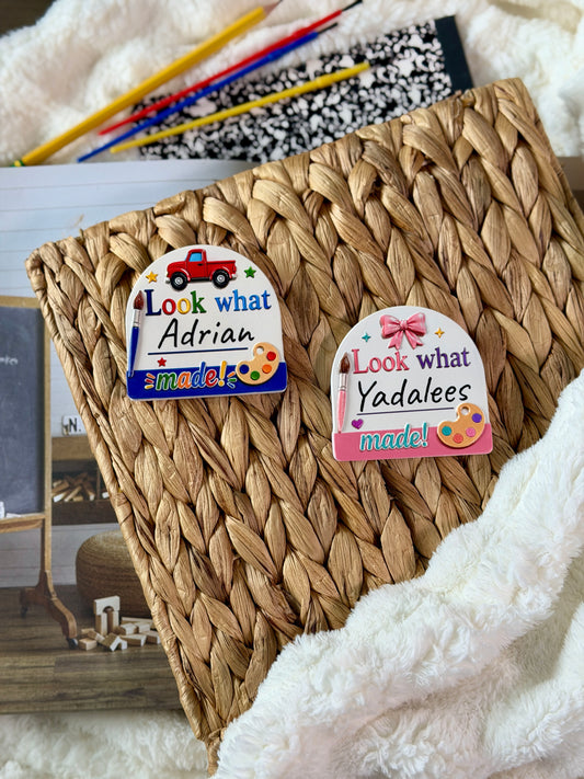 Look What I Made Personalized Textured Magnets