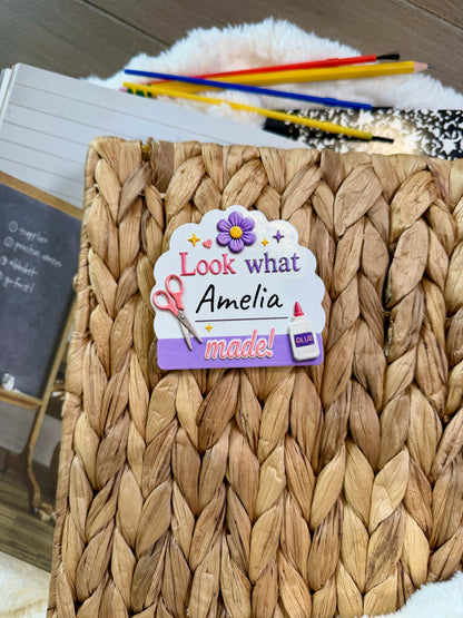 Look What I Made Personalized Textured Magnets