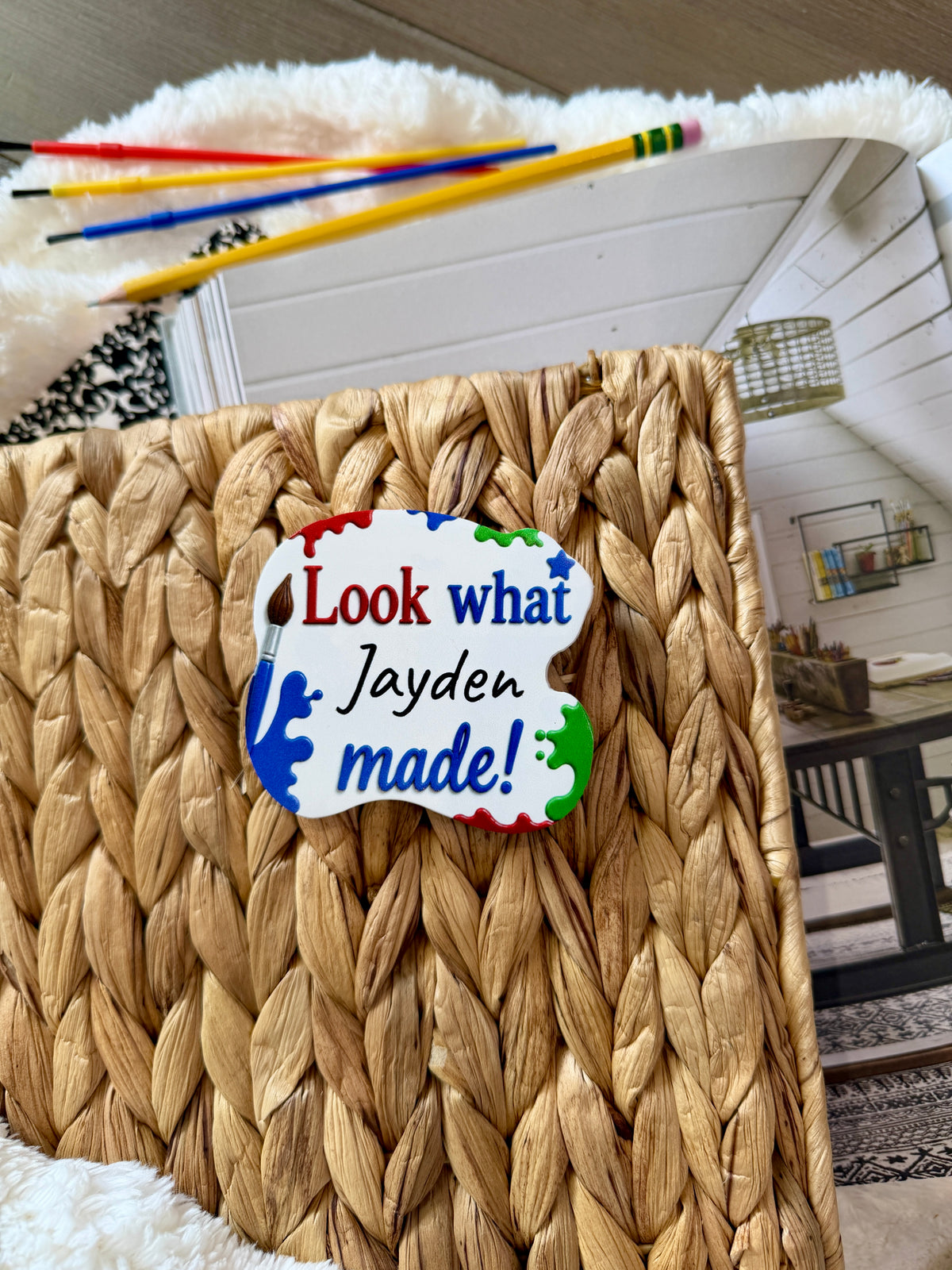 Look What I Made Personalized Paint Splash Magnets