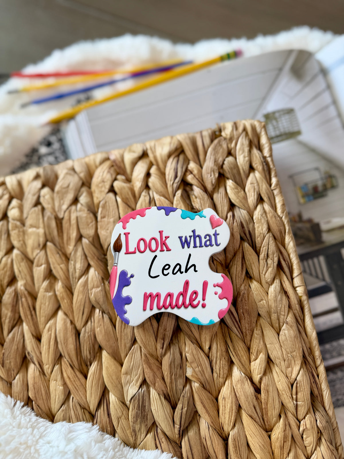 Look What I Made Personalized Paint Splash Magnets