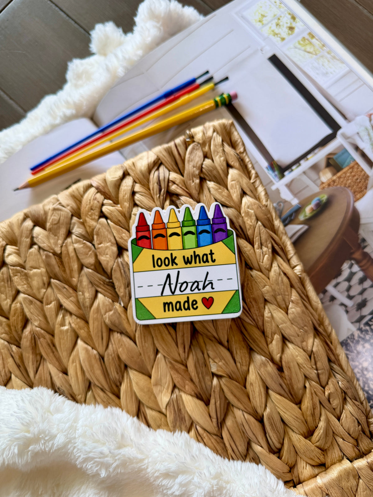 Look What I Made Personalized School Supplies Magnets