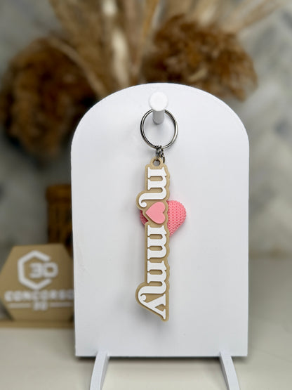 Mom/Grandma Heart Keychain - Free US Shipping