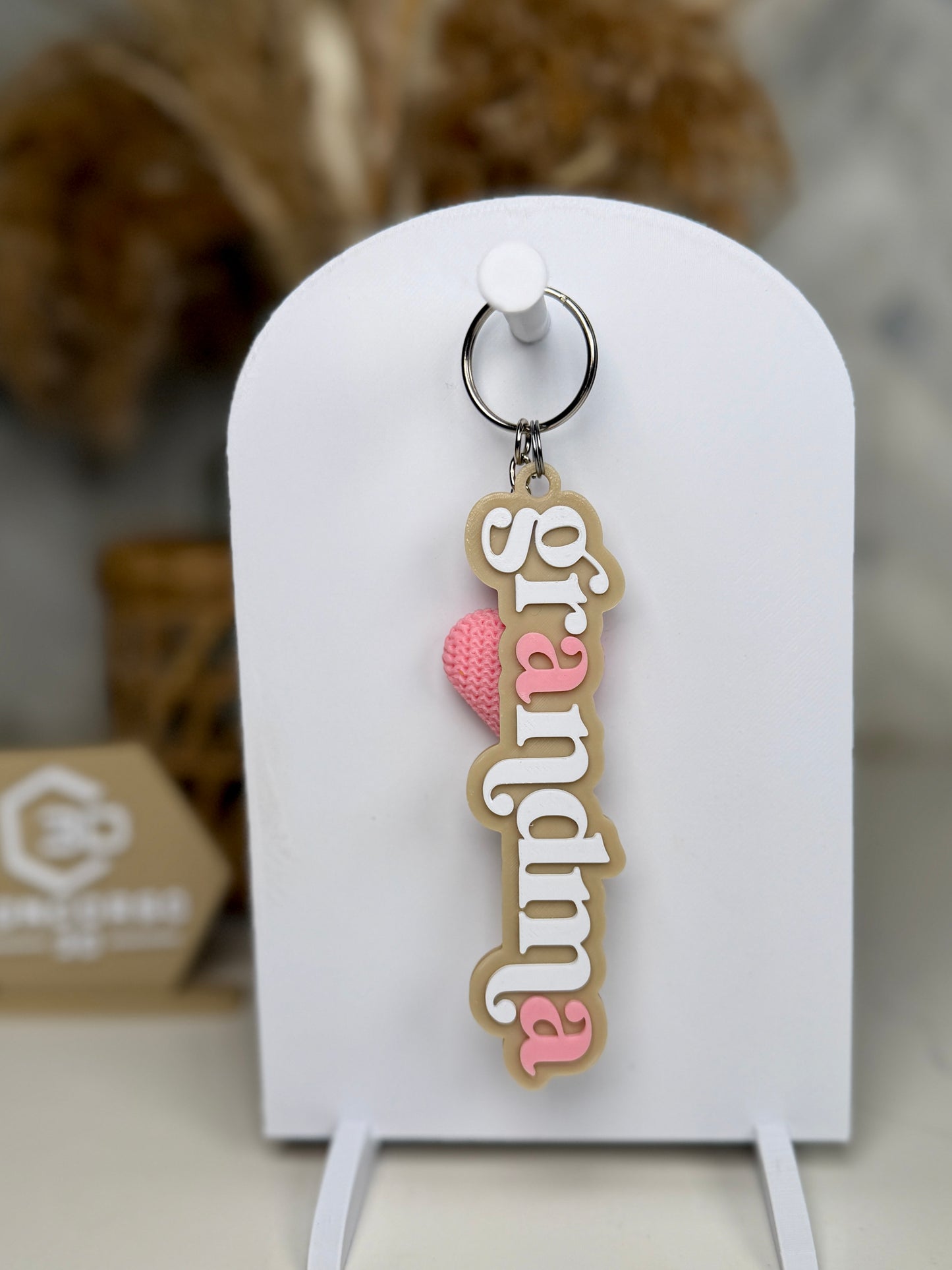 Mom/Grandma Heart Keychain - Free US Shipping