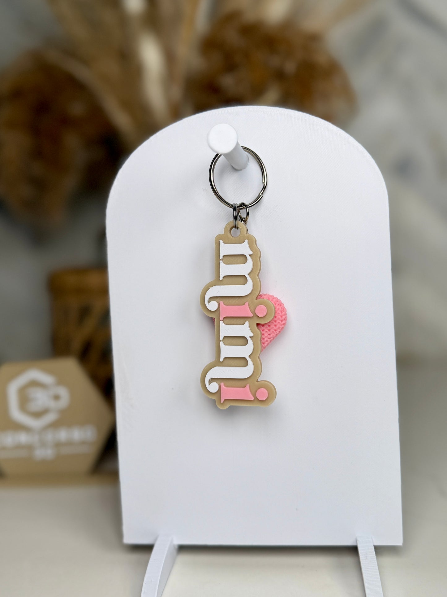 Mom/Grandma Heart Keychain - Free US Shipping