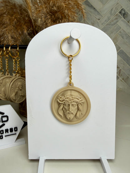 Sacred Medallion Keychain  - Stone Filament Edition - Free US Shipping