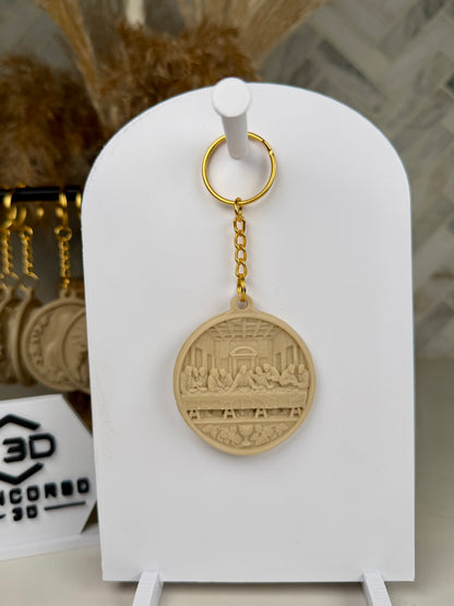 Sacred Medallion Keychain  - Stone Filament Edition - Free US Shipping