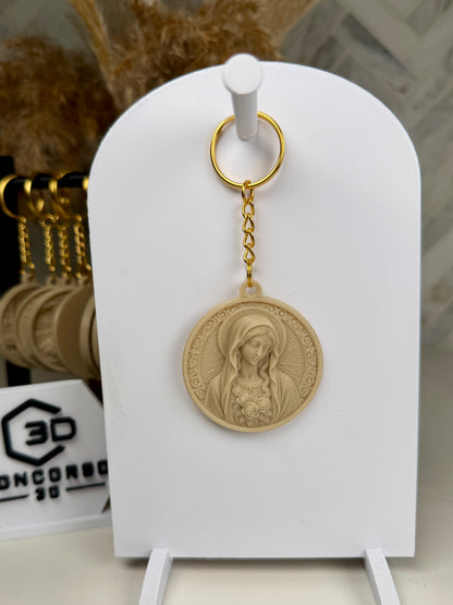 Sacred Medallion Keychain  - Stone Filament Edition - Free US Shipping