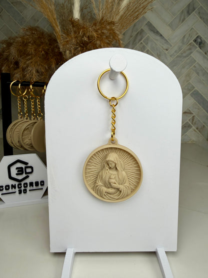 Sacred Medallion Keychain  - Stone Filament Edition - Free US Shipping