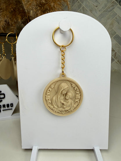 Sacred Medallion Keychain  - Stone Filament Edition - Free US Shipping