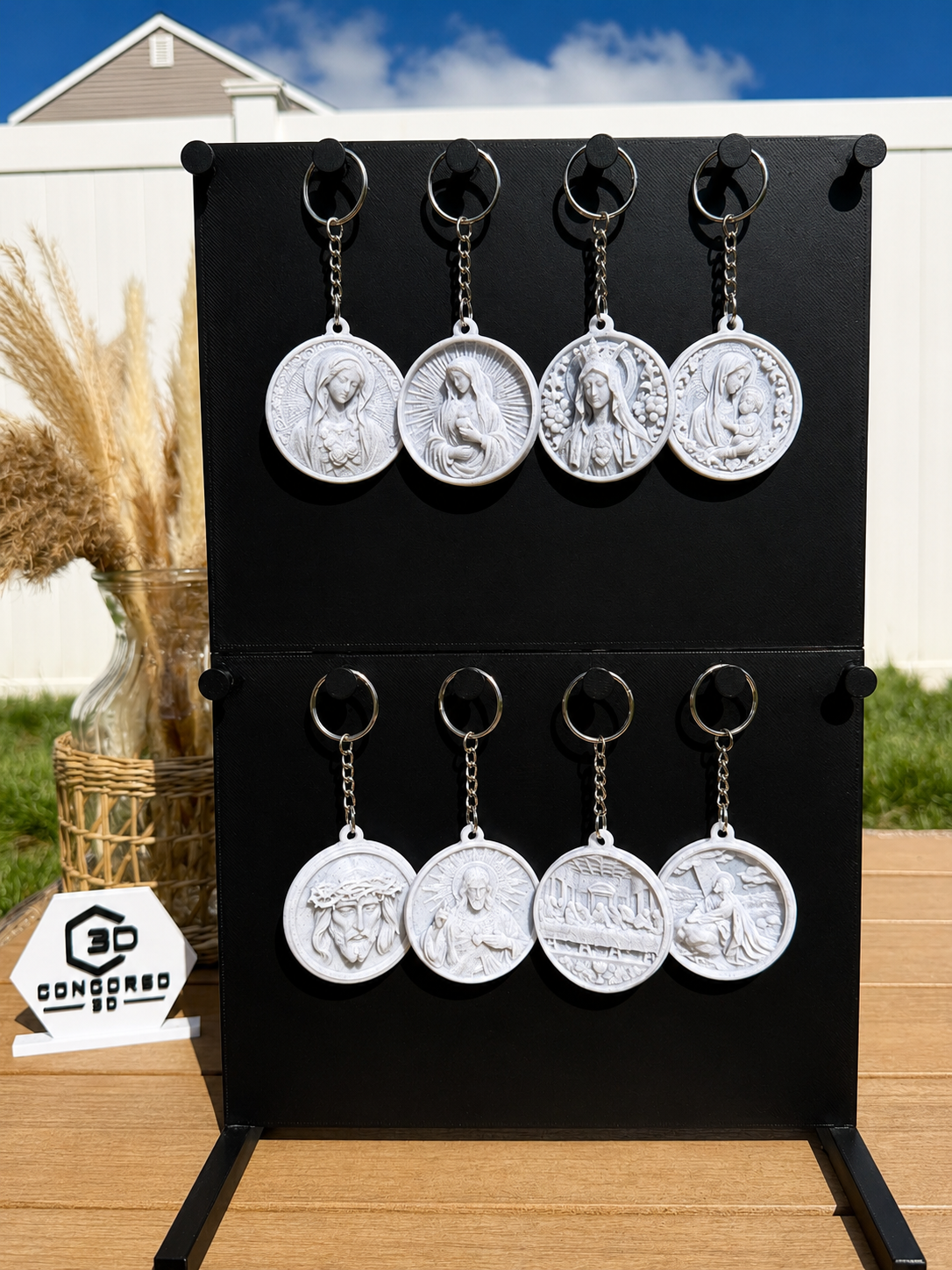 Sacred Medallion Keychain - Marble Filament Edition - Free US Shipping
