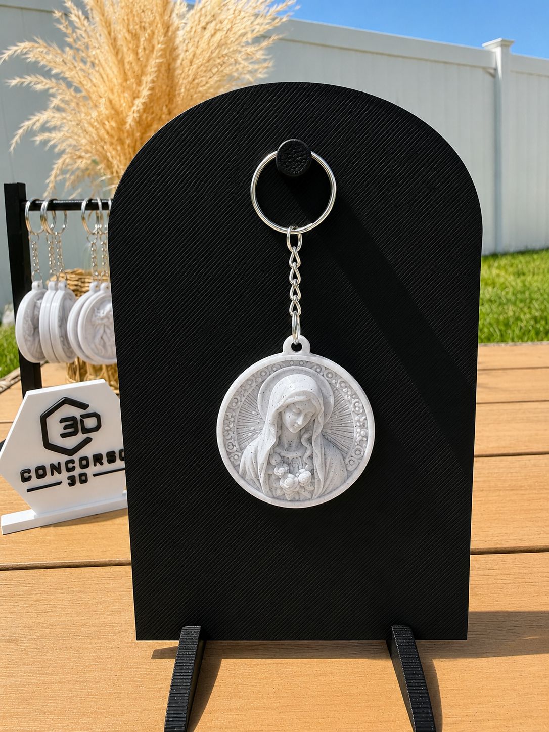 Sacred Medallion Keychain - Marble Filament Edition - Free US Shipping