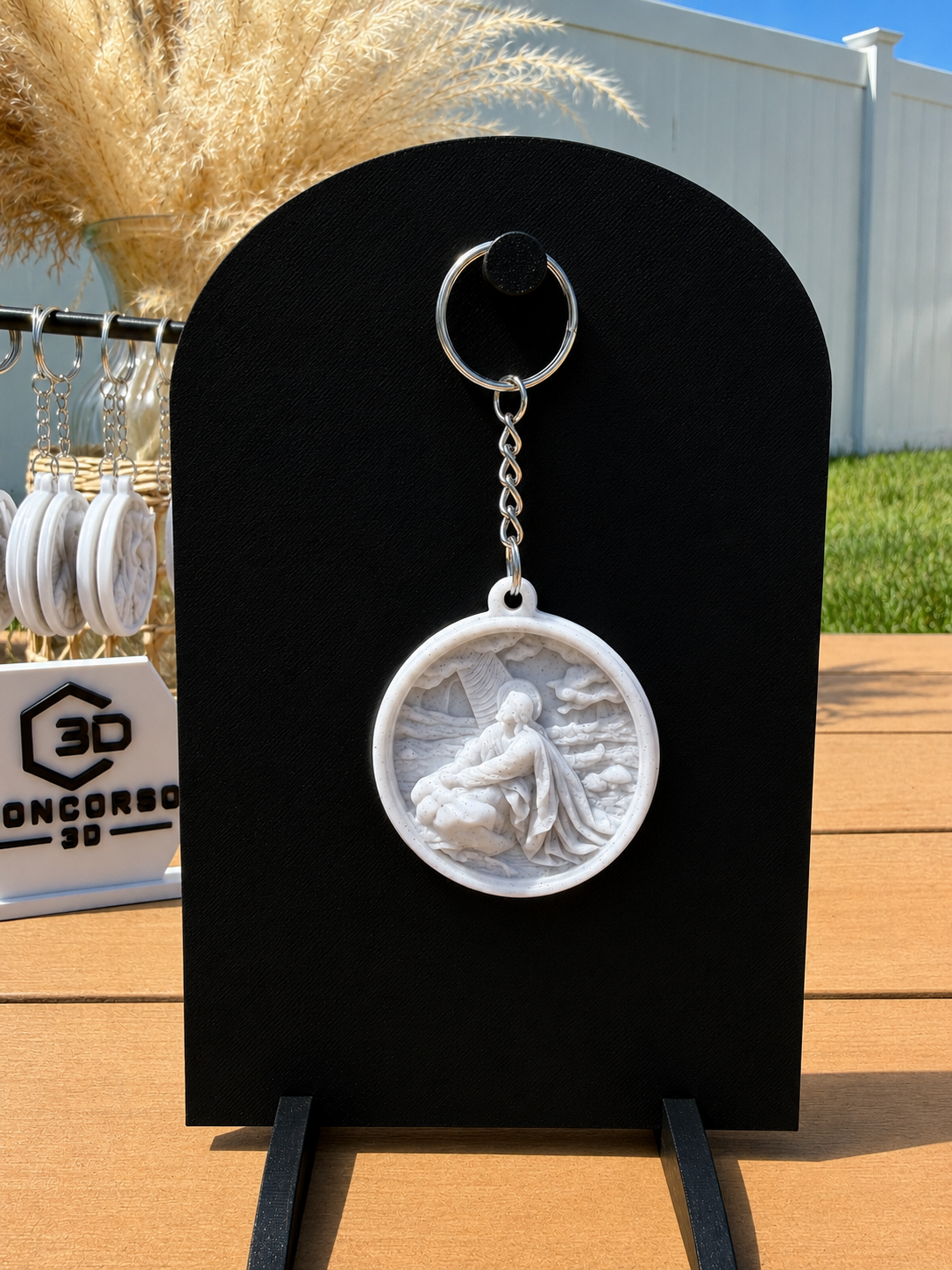 Sacred Medallion Keychain - Marble Filament Edition - Free US Shipping