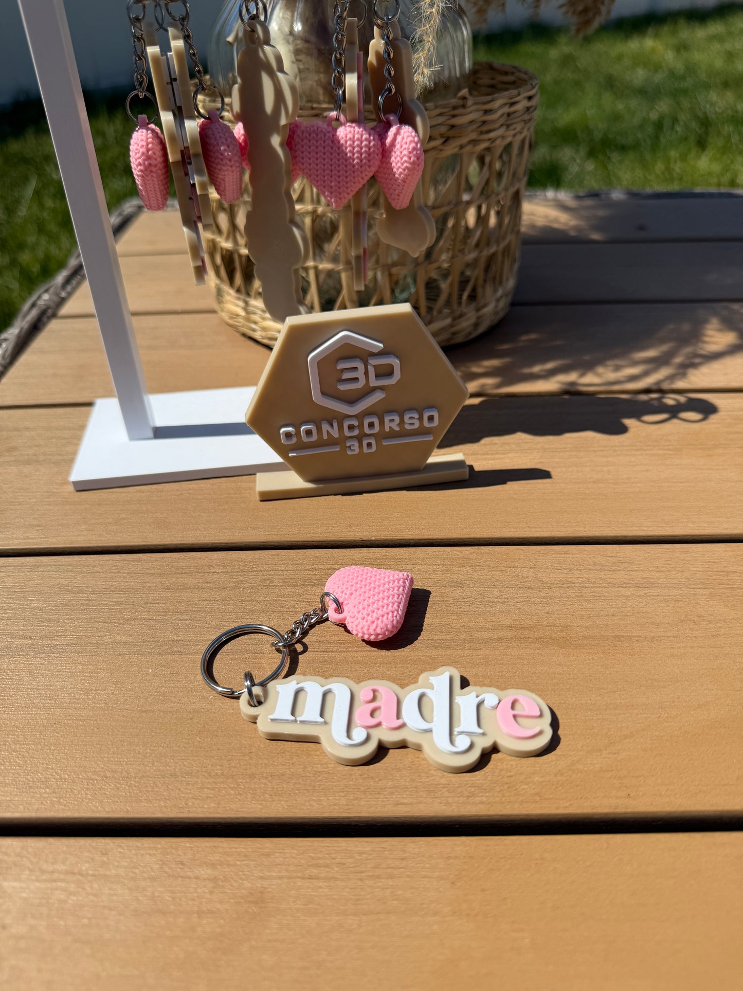 Mami / Abuela Heart Keychain - Free US Shipping