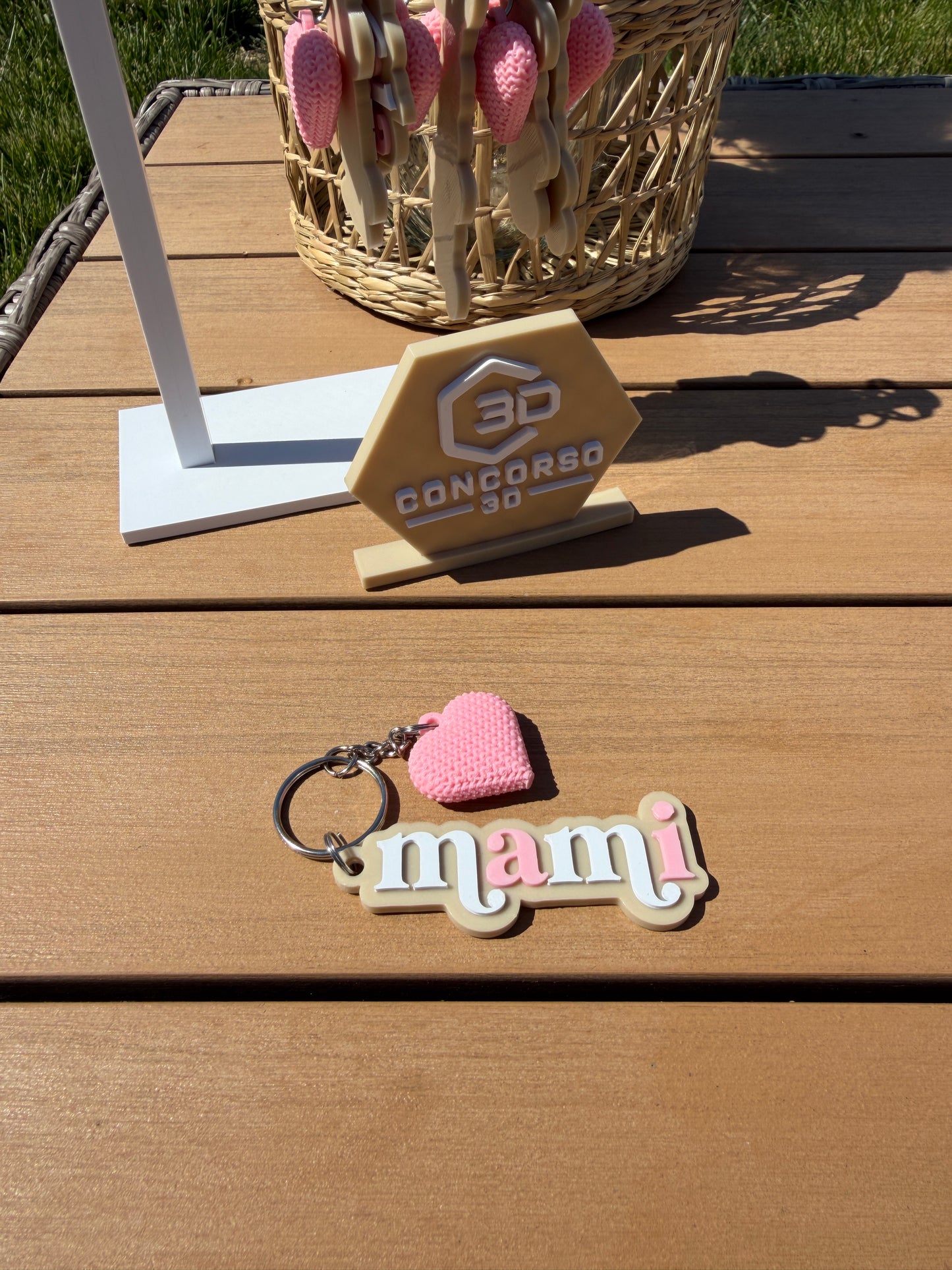 Mami / Abuela Heart Keychain - Free US Shipping