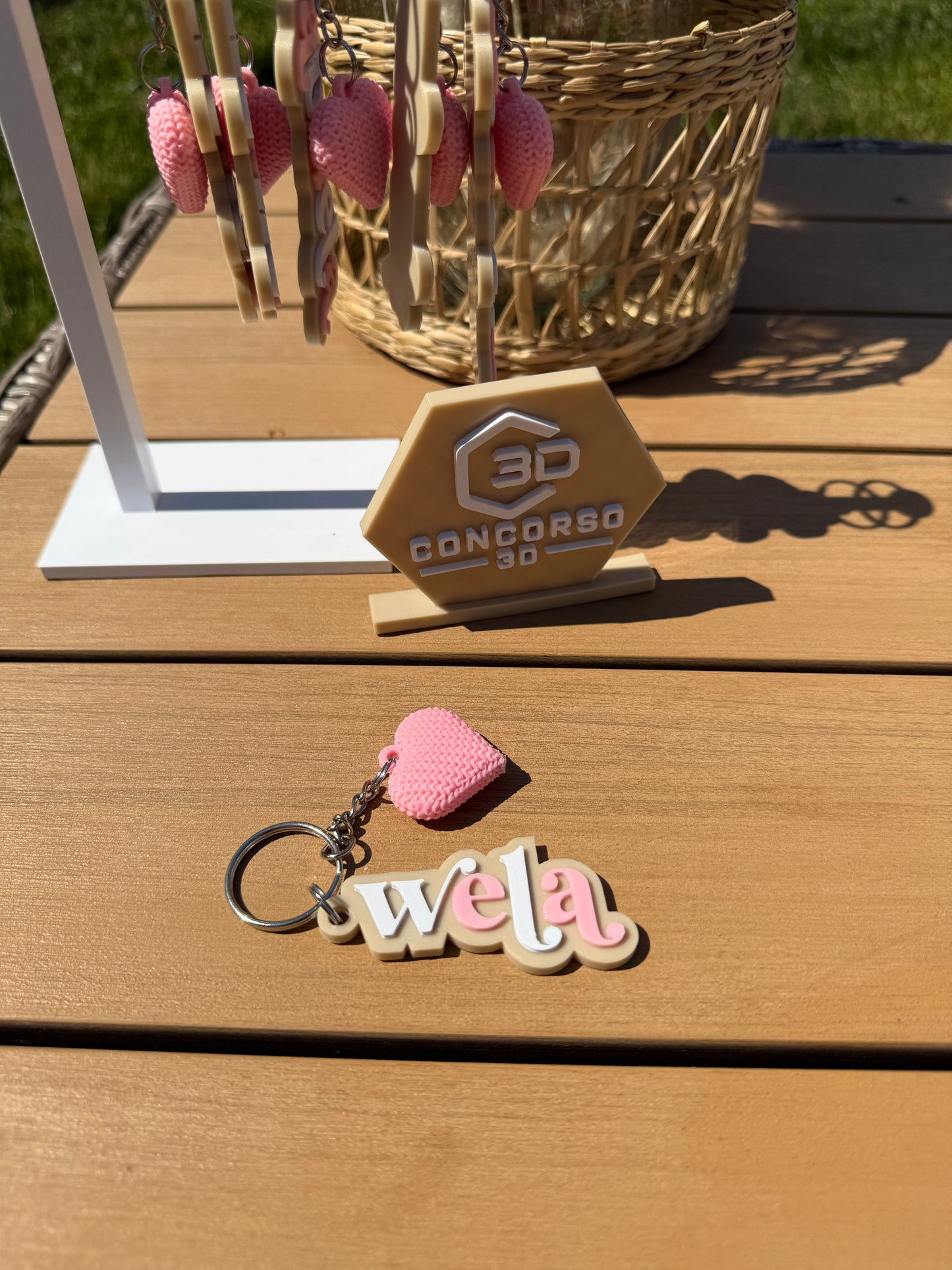 Mami / Abuela Heart Keychain - Free US Shipping