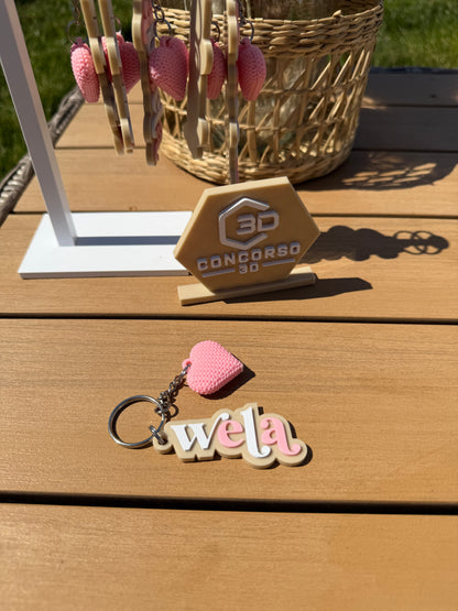Mami / Abuela Heart Keychain - Free US Shipping
