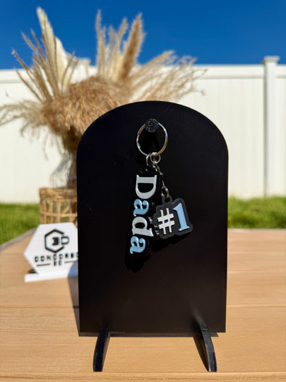 #1 Dad / Grandpa Keychain - Free US Shipping