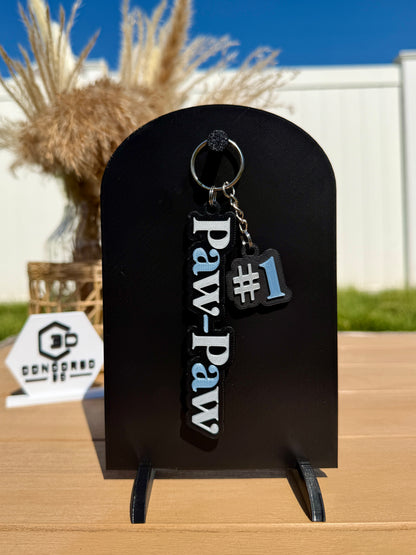 #1 Dad / Grandpa Keychain - Free US Shipping