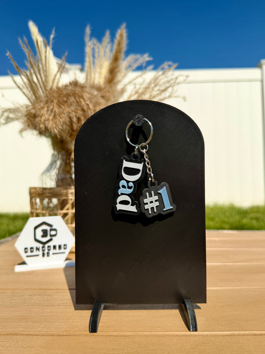 #1 Dad / Grandpa Keychain - Free US Shipping