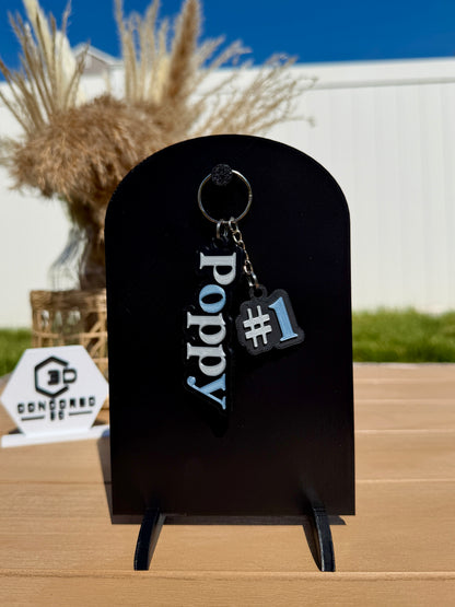 #1 Dad / Grandpa Keychain - Free US Shipping