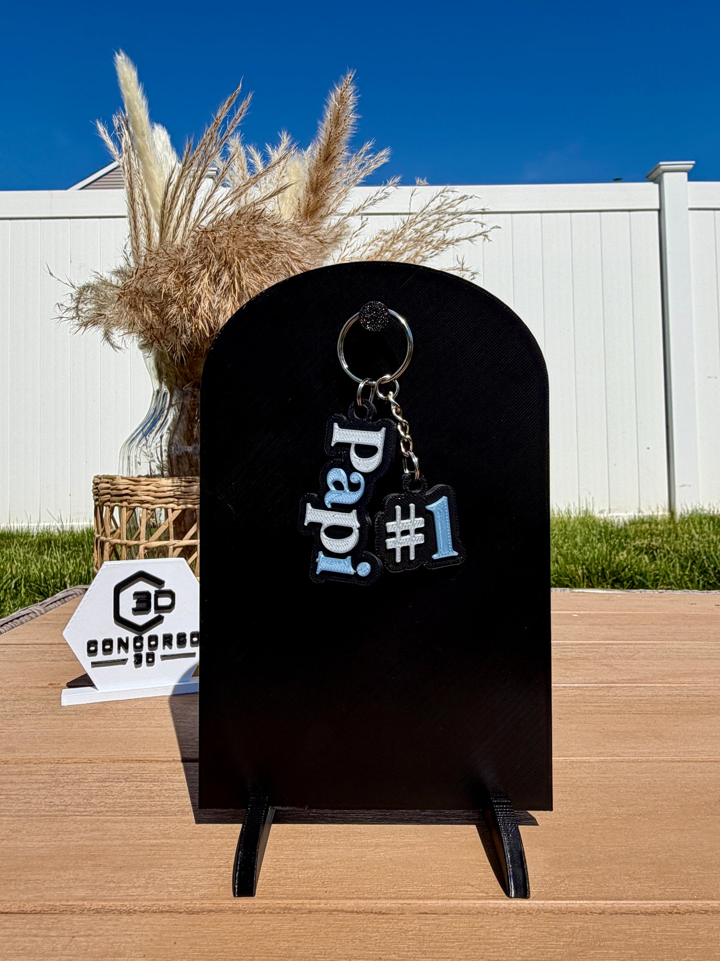 #1 Papi / Abuelo Keychain - Free US Shipping