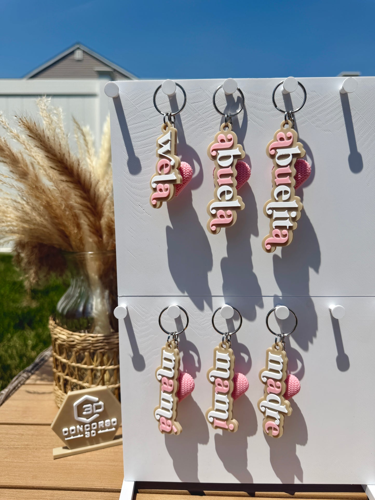 Mami / Abuela Heart Keychain - Free US Shipping