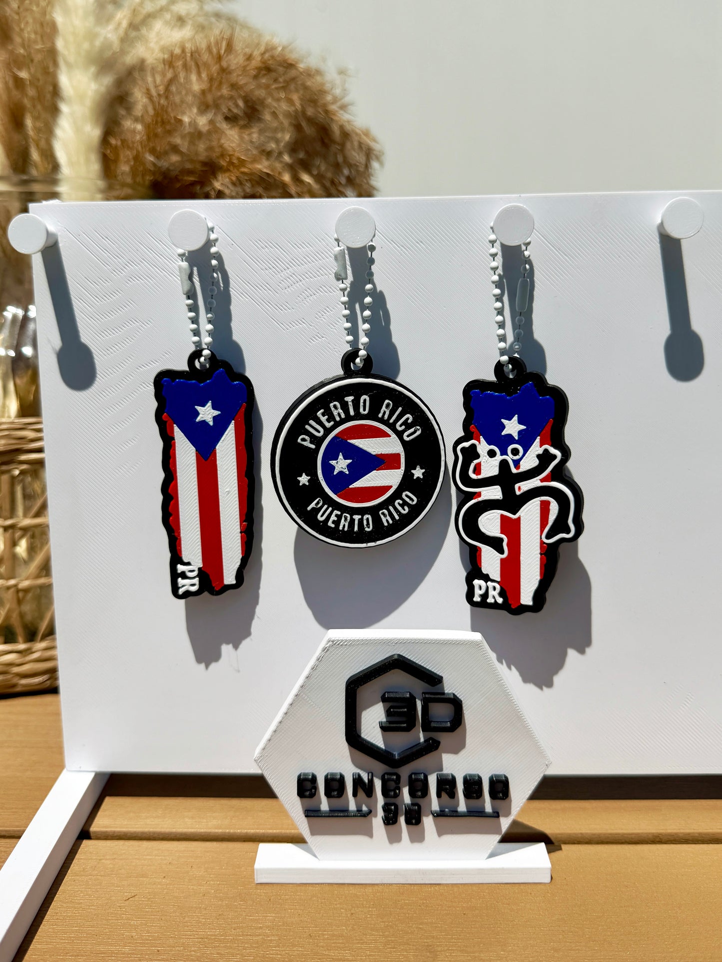 Puerto Rican Keychain (Regular)  - Free US Shipping