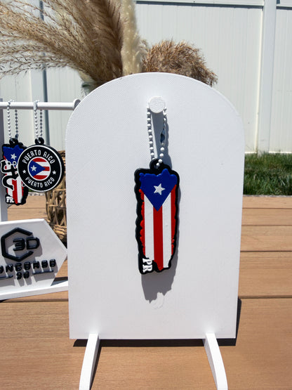Puerto Rican Keychain (Regular)  - Free US Shipping