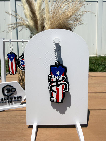 Puerto Rican Keychain (Regular)  - Free US Shipping