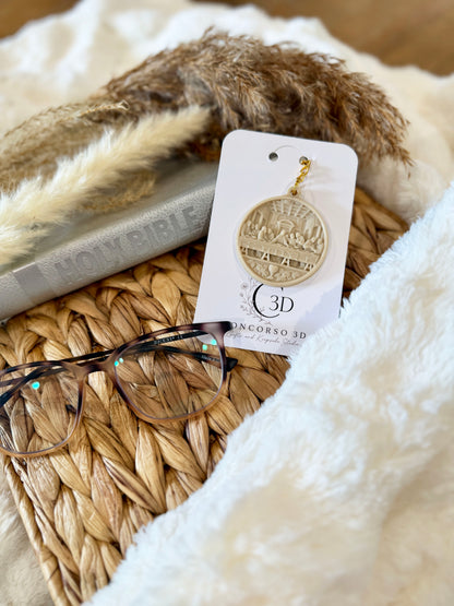 Sacred Medallion Keychain  - Stone Filament Edition - Free US Shipping