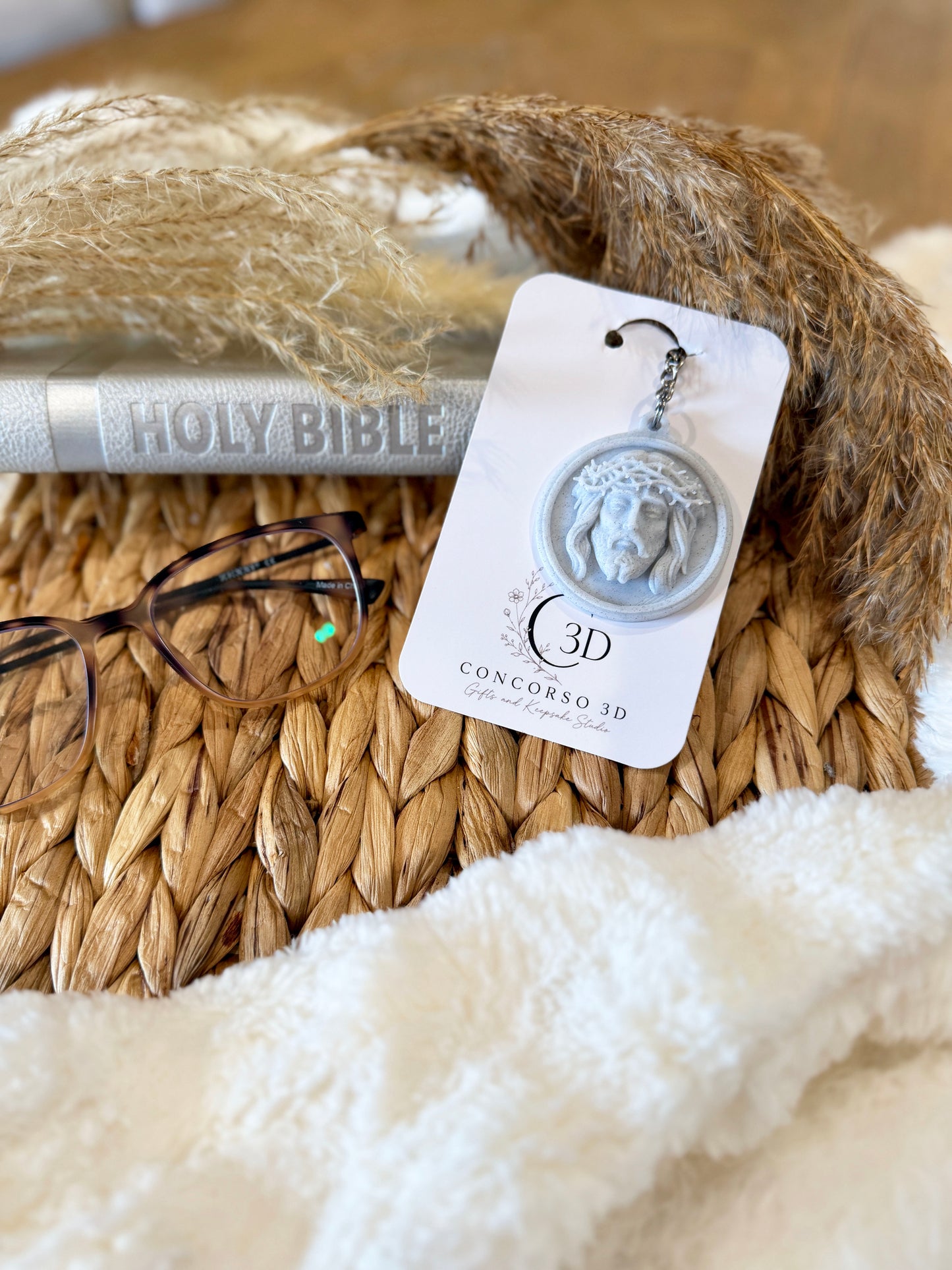 Sacred Medallion Keychain - Marble Filament Edition - Free US Shipping