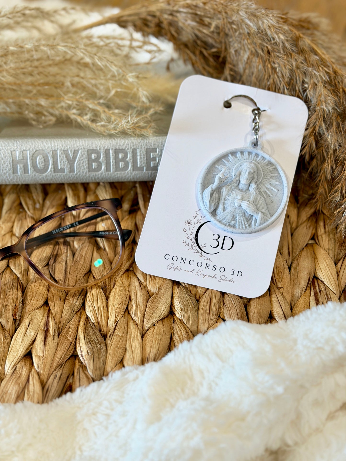 Sacred Medallion Keychain - Marble Filament Edition - Free US Shipping