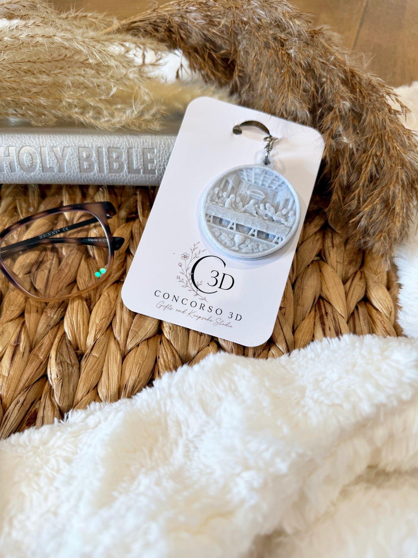 Sacred Medallion Keychain - Marble Filament Edition - Free US Shipping