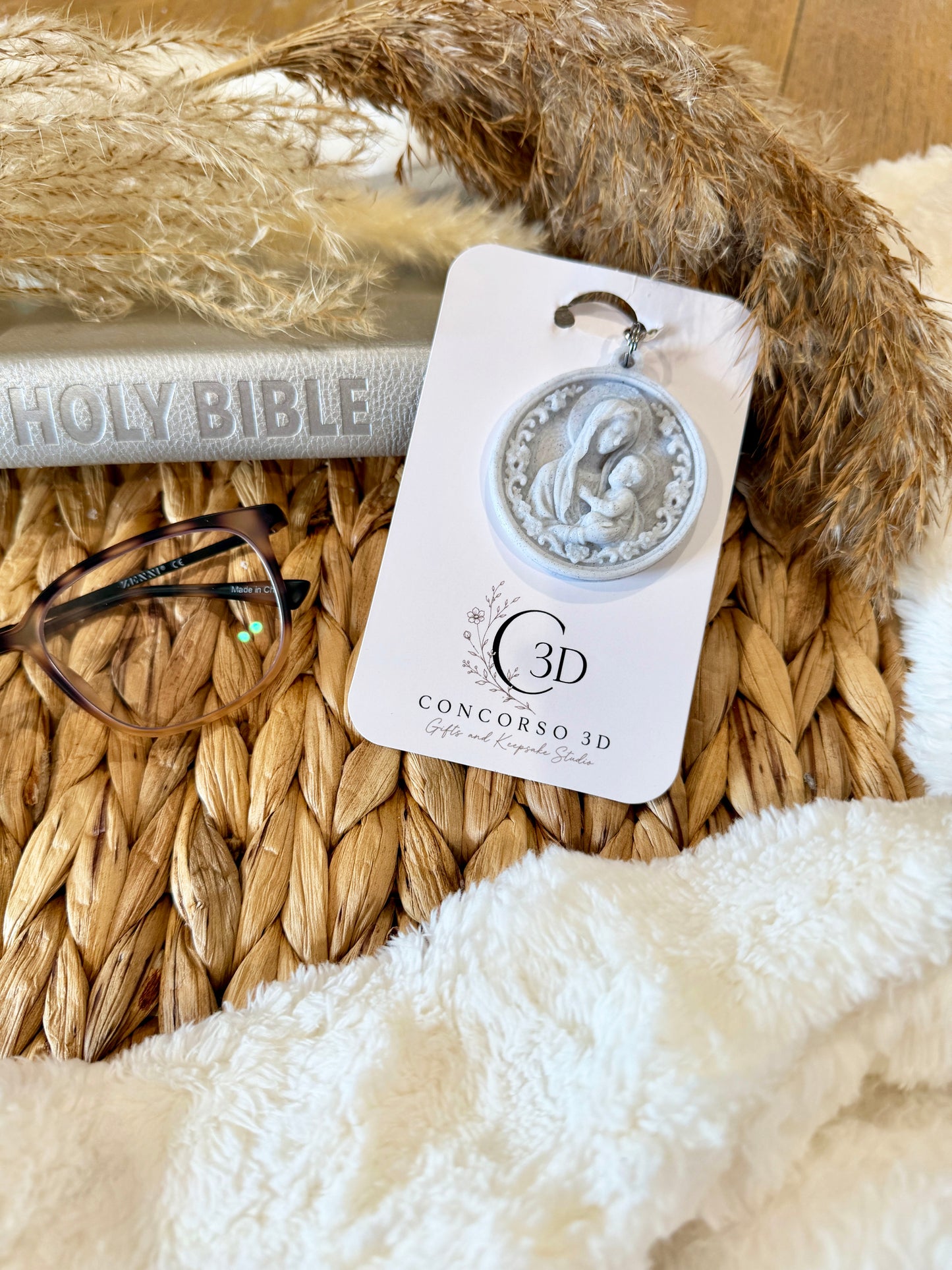 Sacred Medallion Keychain - Marble Filament Edition - Free US Shipping