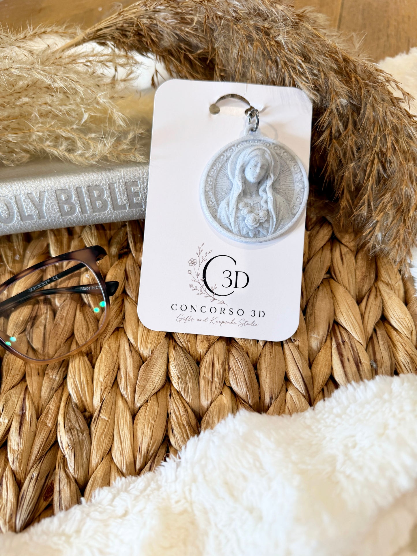 Sacred Medallion Keychain - Marble Filament Edition - Free US Shipping