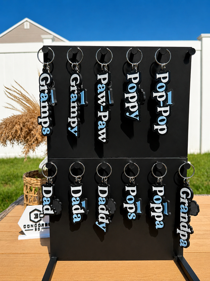 #1 Dad / Grandpa Keychain - Free US Shipping